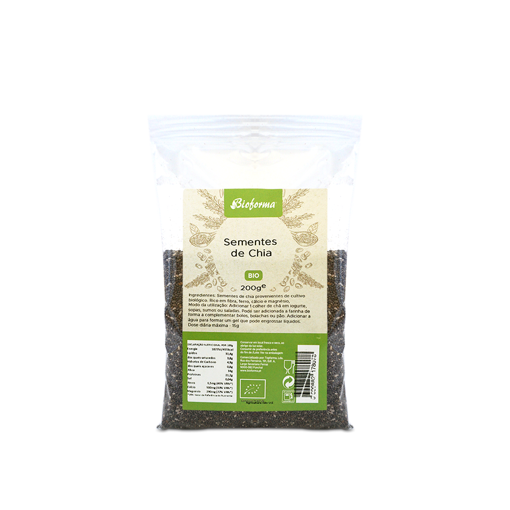Sementes de Chia Biológicas 200g BIOFORMA