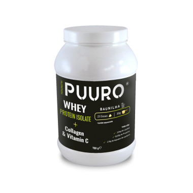WHEY Protein Isolate + Colagénio & Vitamina C 700 G Puuro