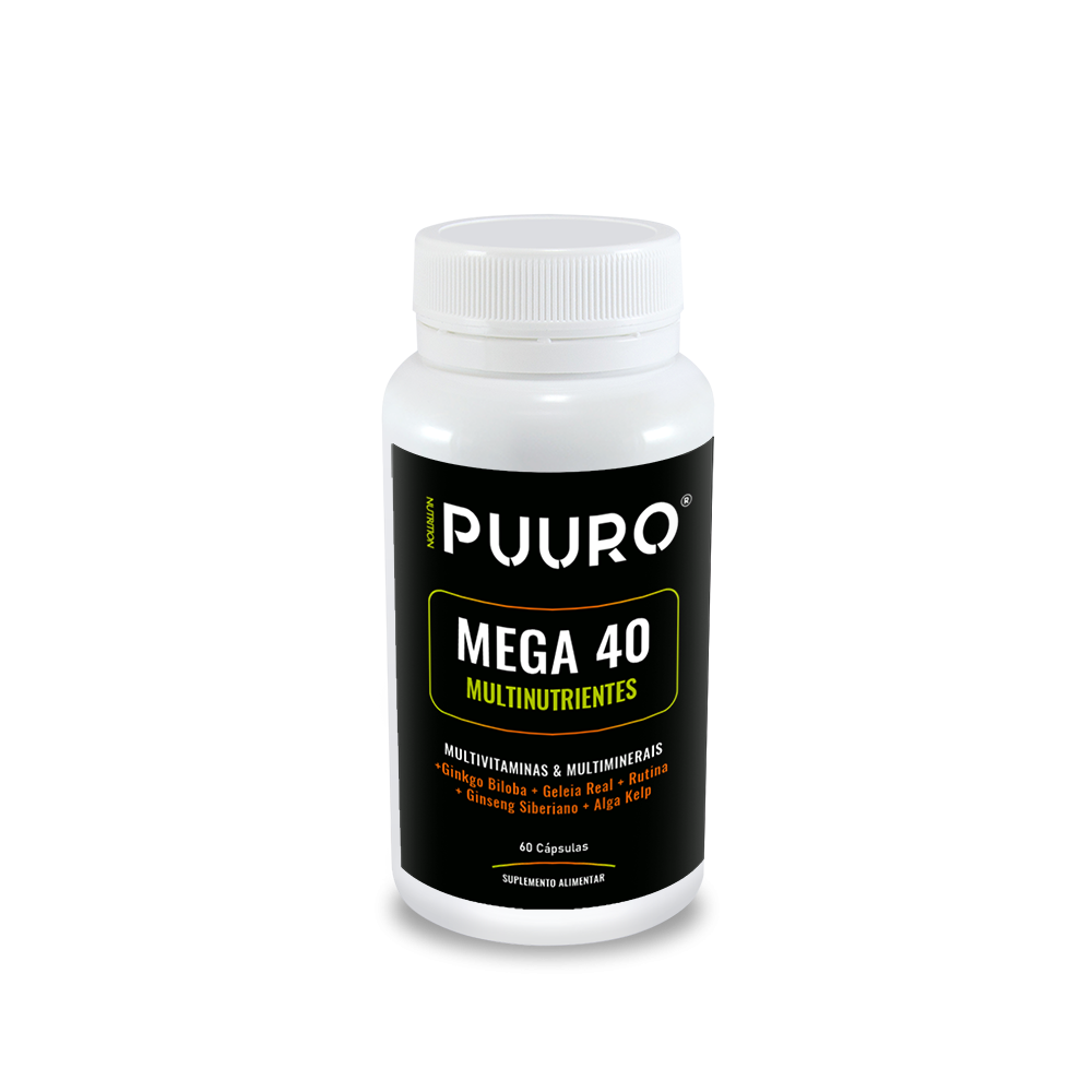 Mega 40 Multinutrientes 60 caps PUURO®