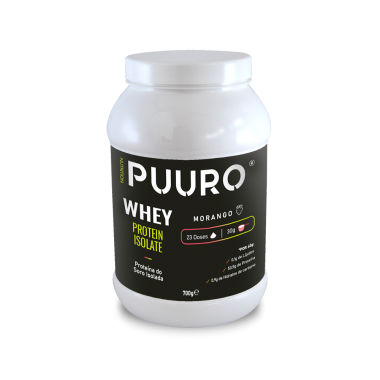WHEY Protein Isolate Morango 700g PUURO NUTRITION